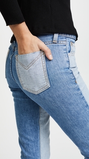 Derek Lam 10 Crosby Gia Mid Rise Cropped Flare Jeans