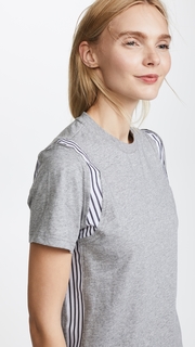 Derek Lam 10 Crosby Mixed Media Tee