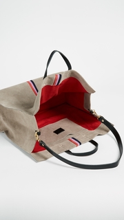 Clare V. Simple Tote with Stripes