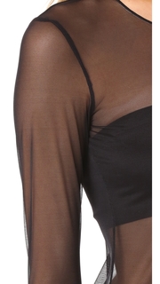 Commando Chic Mesh Long Sleeve Top