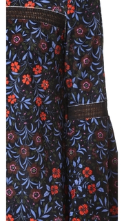 Cynthia Rowley Folky Floral Trapeze Dress