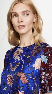 Diane von Furstenberg Cropped Woven Tee
