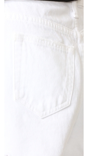 Denim x Alexander Wang Bite White Scratch Shorts