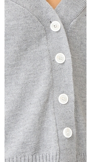 ENGLISH FACTORY Off Shoulder Knit Cardigan With Tie