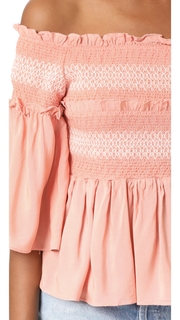 endless rose Smocked Bell Blouse