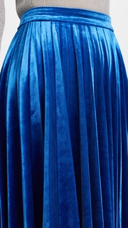 endless rose Pleated Velvet Skirt