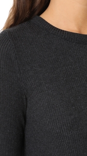 Enza Costa Ribbed Flare Top