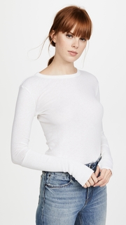 Enza Costa Cuffed Crew Neck Top