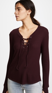 Feel The Piece Swift Lace Up Thermal Shirt