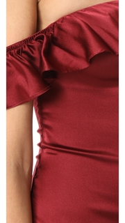 For Love &amp; Lemons Virgo Ruffle Thong Bodysuit