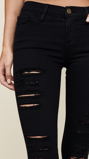 FRAME Le Color Rip Skinny Jeans