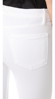 FRAME Le Skinny De Jeanne Stagger Hem Jeans