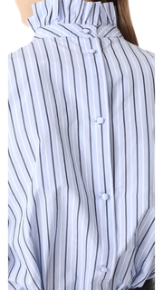 FRAME Ruffle Neck Shirt