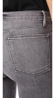 FRAME Le High Shredded Raw Skinny Jeans