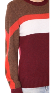 FRAME Colorblocked Cashmere Sweater