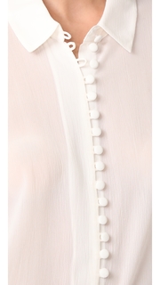 FRAME Victorian Ruffle Blouse