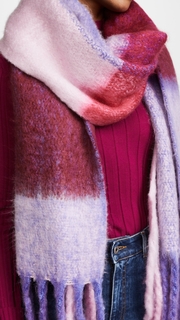 Free People Cameron Brushed Plaid Scarf