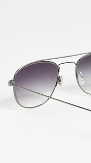 GARRETT LEIGHT Club House Aviator Sunglasses