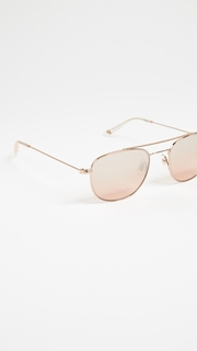 GARRETT LEIGHT Club House Aviator Sunglasses