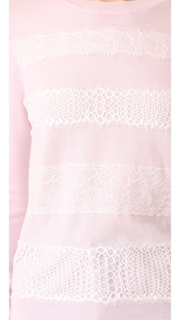 Giambattista Valli Lace Trimmed Sweater