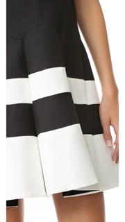 Halston Heritage Colorblock Structured Dress