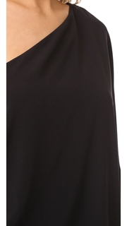 Halston Heritage Asymmetrical Wide Leg Jumpsuit