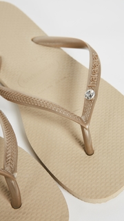 Havaianas Slim Crystal Glamour Flip Flops