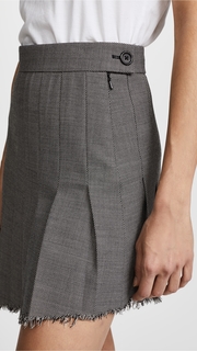 Helmut Lang Angled Pleat Skirt