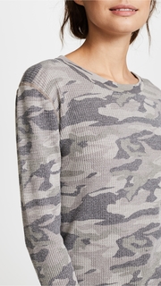 MONROW Camo Long Sleeve Tee