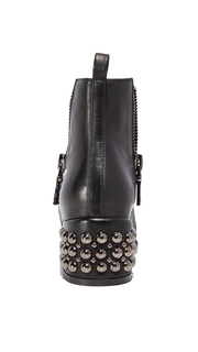 Jeffrey Campbell Boone Studded Heel Zip Booties