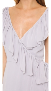 Joanna August Lolo V Neck Ruffle Wrap Dress