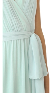 Joanna August Cindy Pleated Wrap Gown