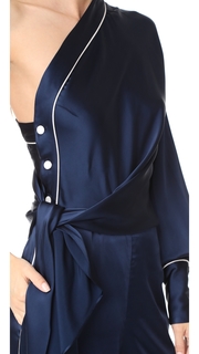 Jonathan Simkhai Sateen Off Shoulder Jumpsuit