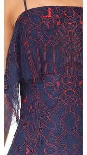 Jonathan Simkhai Two Tone Lace Bandeau Dress