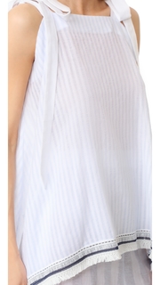 Jonathan Simkhai Tie Tunic Top
