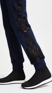 Jonathan Simkhai Lace Applique Sweatpants