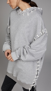 Jonathan Simkhai Loop Back Whipstitch Oversized Hoodie