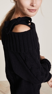 J.O.A. Cold Shoulder Sweater