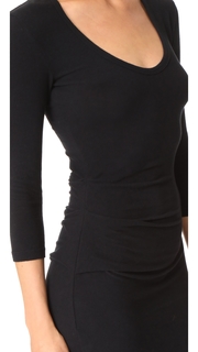 James Perse Skinny Tucked Dress