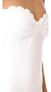 Kate Spade New York Scalloped Bandeau One Piece