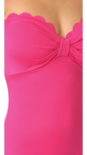 Kate Spade New York Scalloped Bandeau One Piece