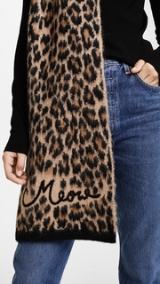 Kate Spade New York Brushed Leopard Muffler Scarf