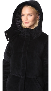 KENDALL + KYLIE Velour Puffer Jacket