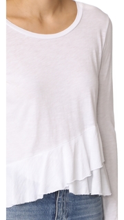 Lanston Wrap Ruffle Tee