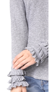 Lanston Ruffle Long Sleeve Tee