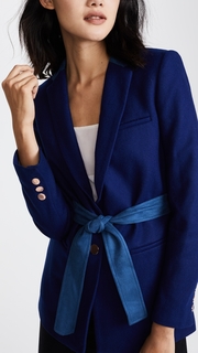 LAVEER Belted Boyfriend Blazer