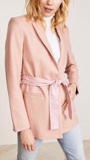 LAVEER Belted Boyfriend Blazer