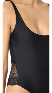 Les Coquines Noelle Lace Open Back Bodysuit