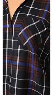 LAGENCE Denise Contrast Back Shirt