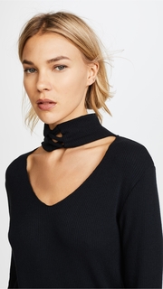 LNA Laced Up Turtleneck